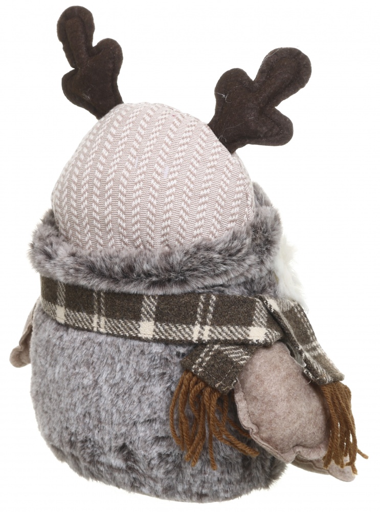 Декорація новорічна сова розумна коричнева 29 см LF2227062