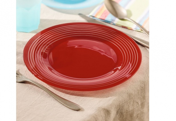 Тарілка обідня Factory Red 25 см P3285 Luminarc