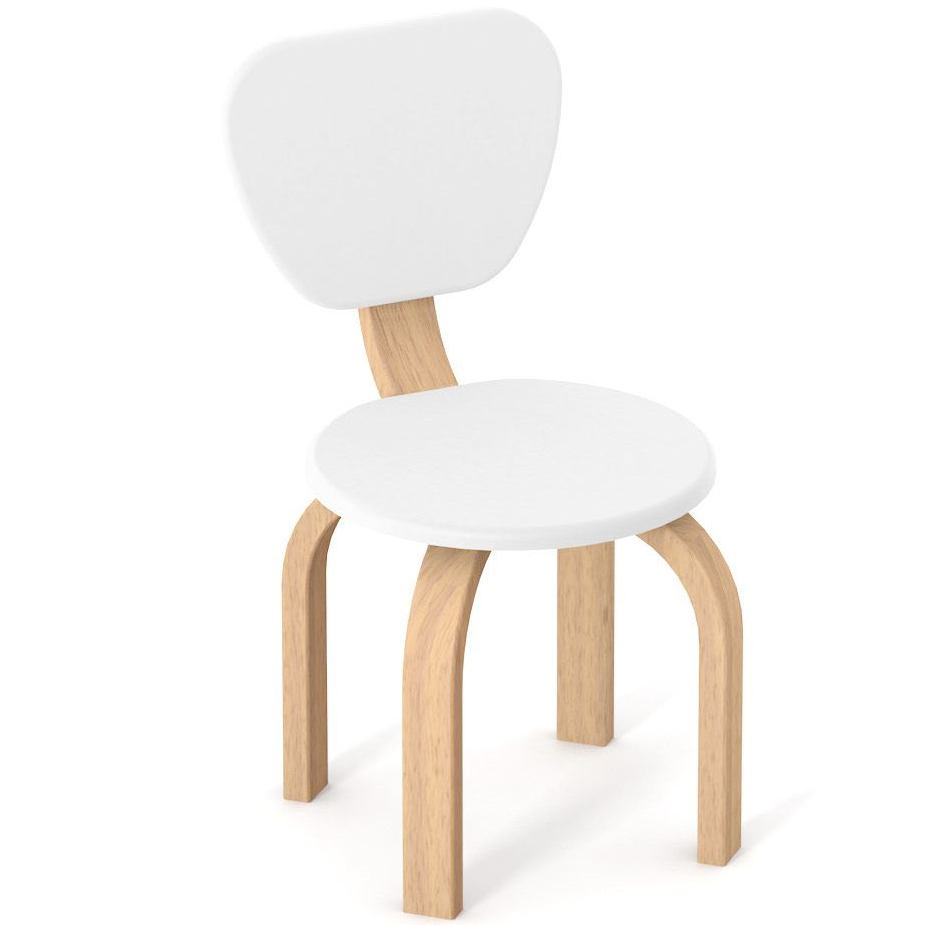Стілець дитячий Veres Монако біло-буковий 46.400.2.15 біло-буковий