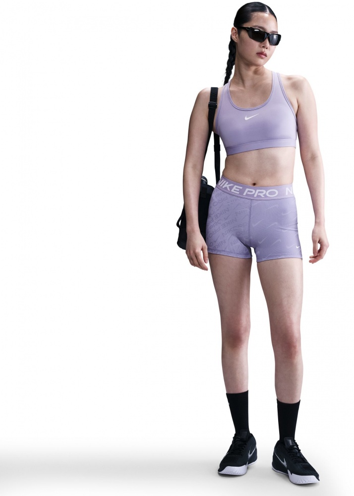 Лосини Nike W NP DF MR 3IN SHORT TT AOP HM6093-533 р.M фіолетовий