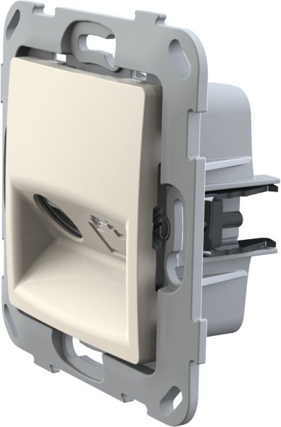 Розетка TV кінцева Plank Electrotechnic Classic/Nordic слонова кістка PLK0811131