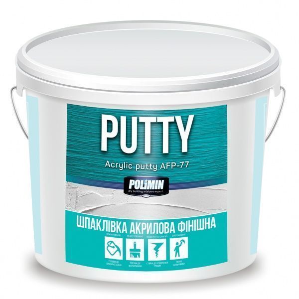Шпаклевка Polimin AFР-77 акриловая финишная