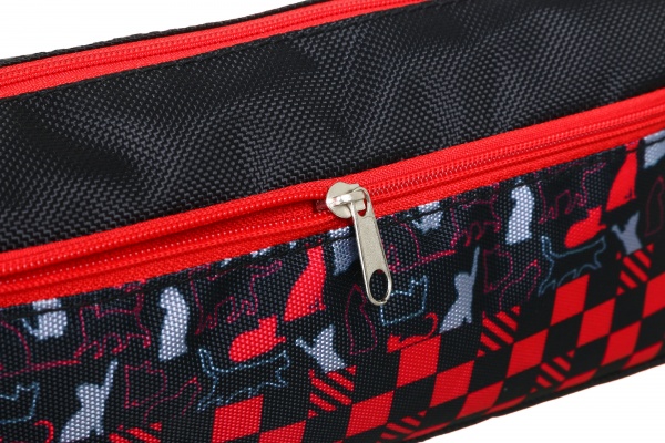 Пенал на блискавці Шаховий код Lider червоний