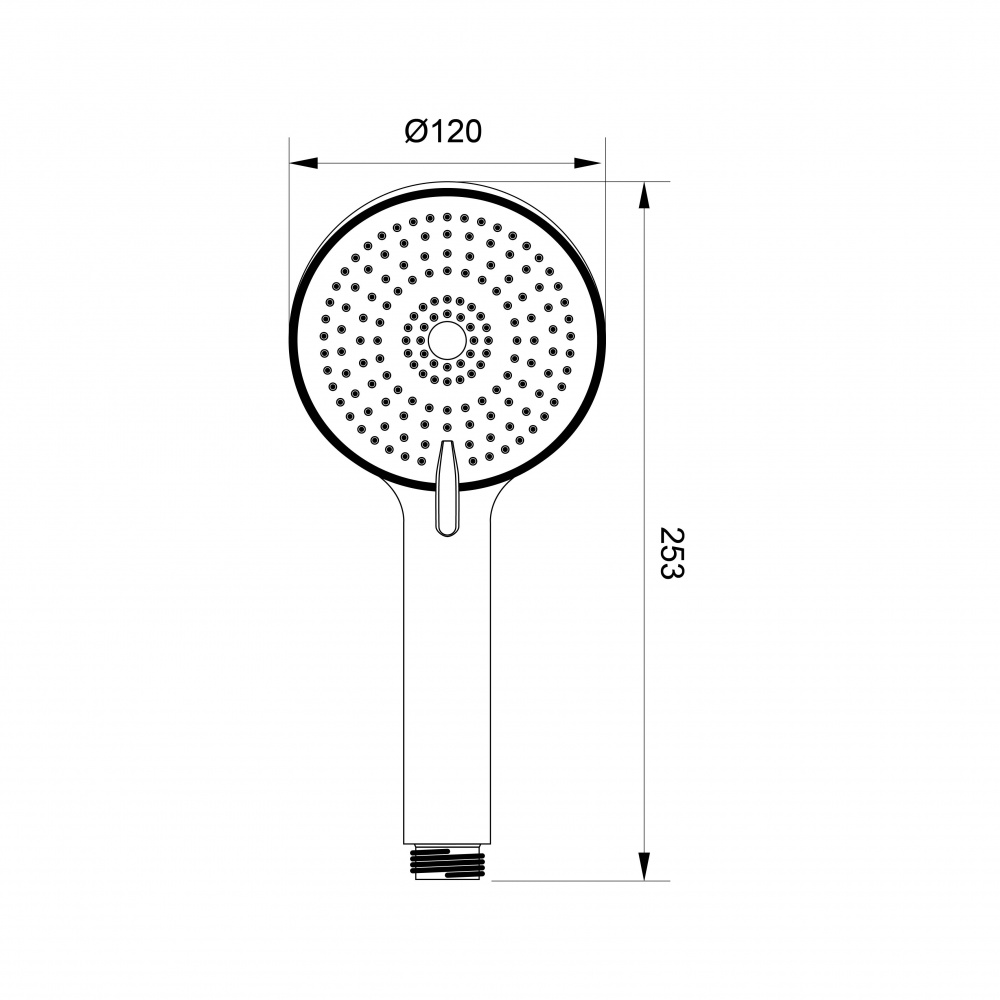 Ручной душ Koller Pool PRO-1 Chrome (1146460325)