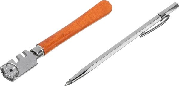 Стеклорез роликовый + чертилка 145 мм