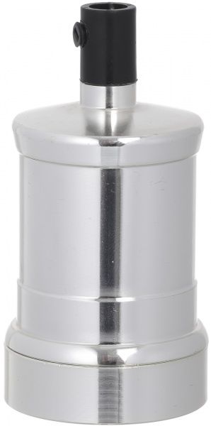 Патрон электрический EMT гладкий 9 E27 металл серебряный 22-0134У