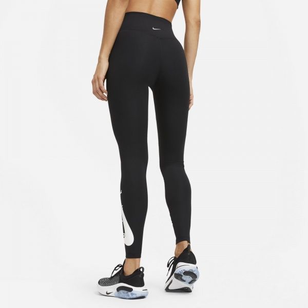Лосины Nike W NK SWOOSH RUN TIGHT 7/8 DA1145-010 S черный