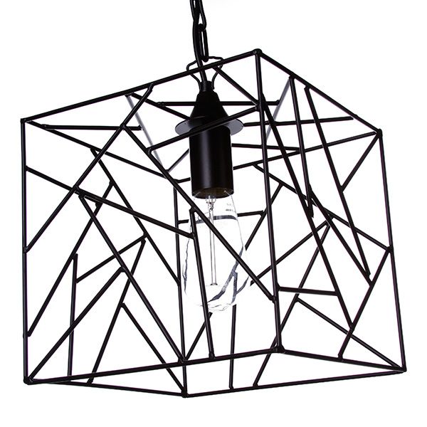 Підвіс Vitaluce 1x60 Вт E27 чорний V4134/1S 