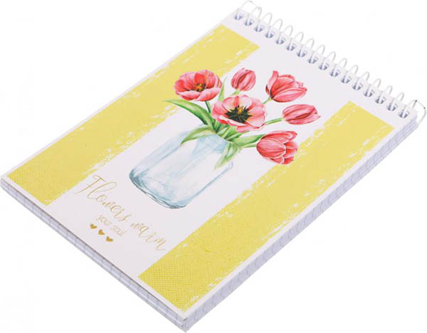 Блокнот А6 у клітинку 96 листів в асортименті Поділля