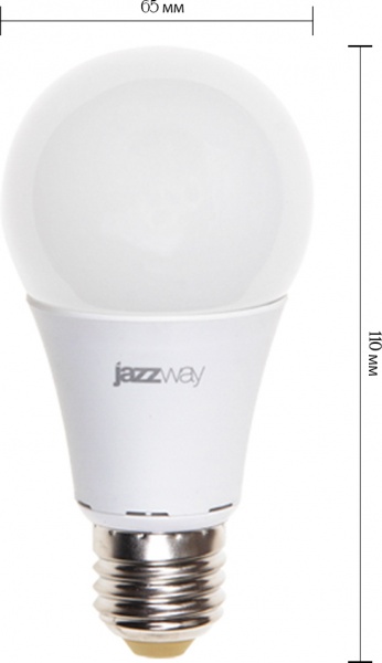 Лампа світлодіодна Jazzway Pled-Eco 11 Вт A60 матова E27 230 В 5000 К 5006157 