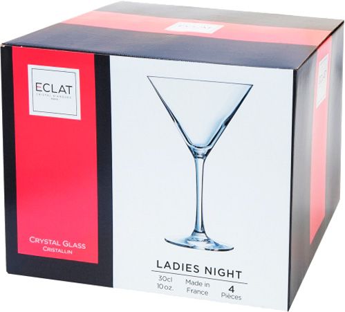 Набор бокалов для мартини Ladies Night 300 мл 4 шт. L7640 Eclat