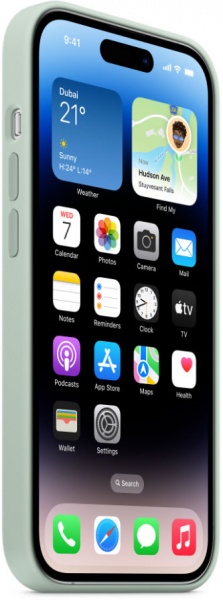 Чохол Apple Silicone Case with MagSafe для iPhone 14 Pro succulent(MPTL3ZE/A)