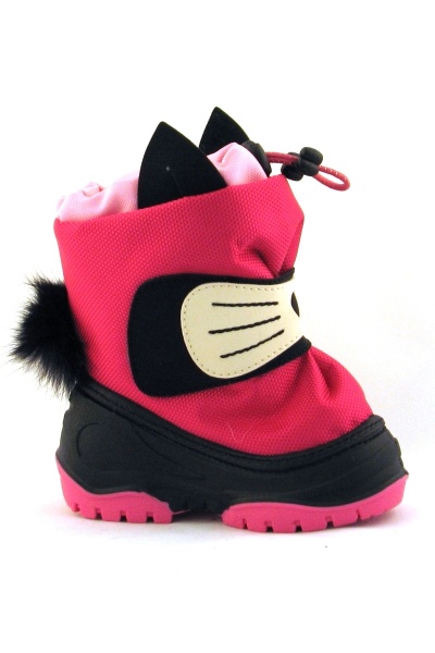 Чоботи зимові для дівчаток Alisa Line Cat розмір 22 малиновий 