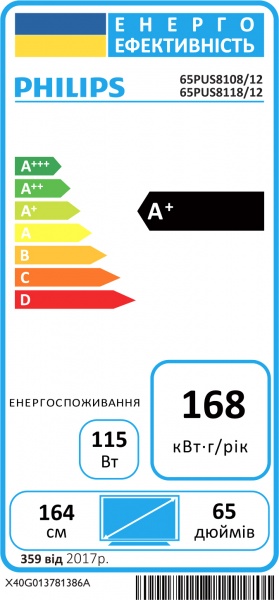 Телевизор Philips 65PUS8118/12