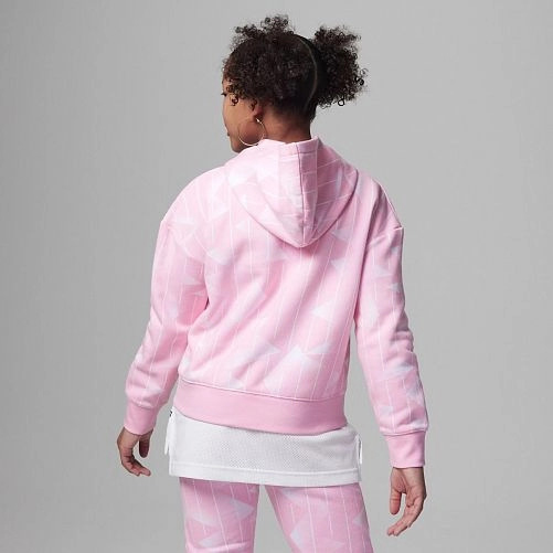 Джемпер Nike JDG ESSENTIALS AOP PULLOVER HO 45C593-A0W р.L рожевий