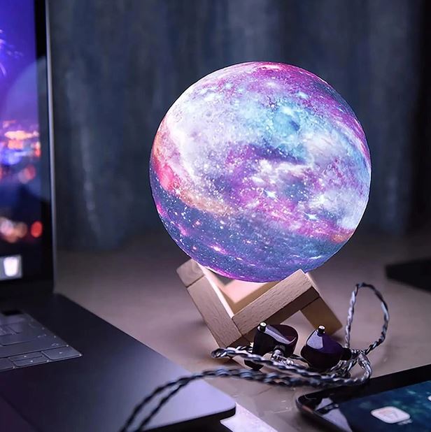 Ночник 3D Led Berger 0,5 Вт разноцветный 1039-NL-12 Galaxy 3D RGB