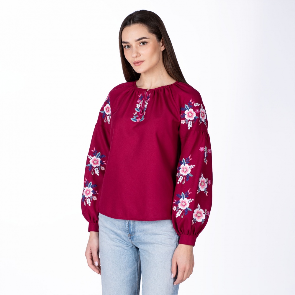 Вишиванка Едельвіка р. S бордовий 377-24/00