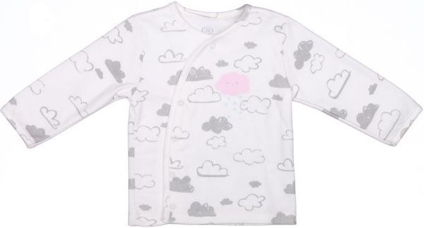 Кофточка детская Фламинго р.74 молочный/с принтом 505-222-14 