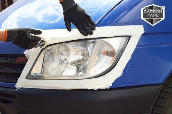 Стрічка малярна CARBON TAPE біла 70 градусів 0,048x35 м