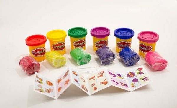 Набор для творчества Danko Toys Тесто для лепки Master Do 6 банок укр.