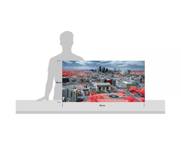 Репродукция Панорама города. Kansas 96x48 см i_96x48_00053 