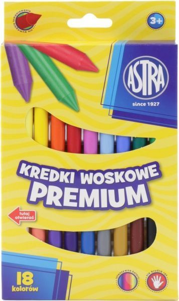 Олівці воскові Astra Astra 18 шт.