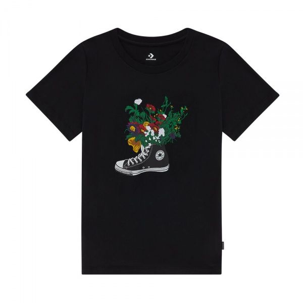 Футболка Converse Flowers are Blooming Tee 10021074-A01 р.S черный