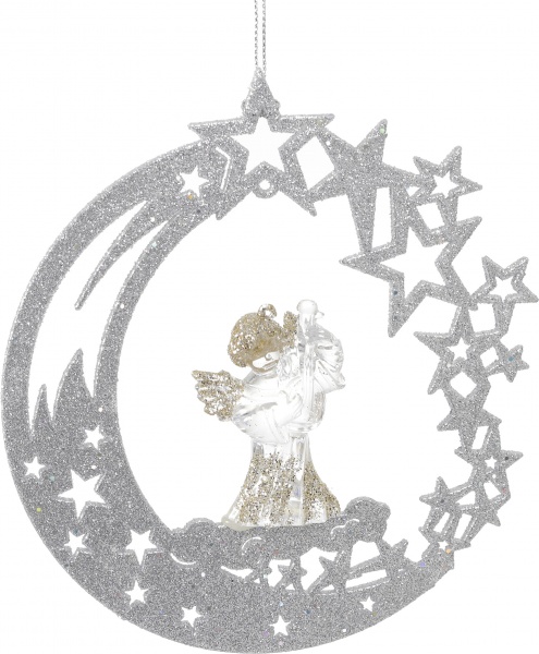 Підвіска пластикова Global Treasure Зірка та місяць 15 см в асортименті P2103006 E/I-LCS/2