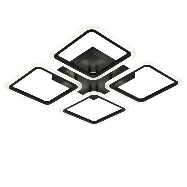 Люстра світлодіодна Victoria Lighting 84 Вт чорний Rhombus/PL4 black 