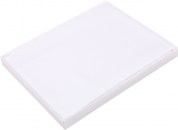 Скатерть Caramel прямоугольная 160x220 см белый Karna 