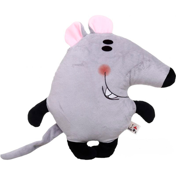 Подушка Мишка 30x40 см сірий 