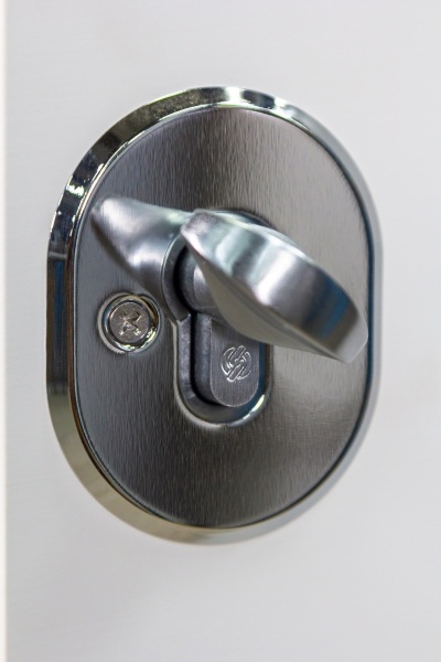 Дверь входная Булат Статус 245 графит матовый / белый супермат 2050x850 мм левая