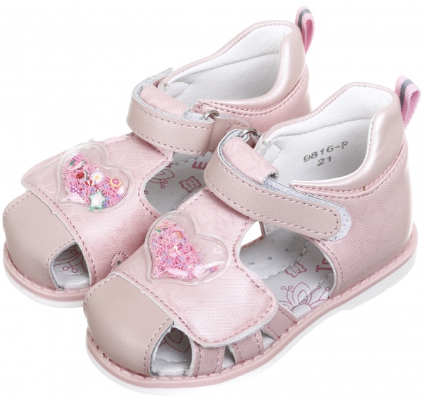 Босоножки для девочек ТОМ.М р.20 розовый 9816F 