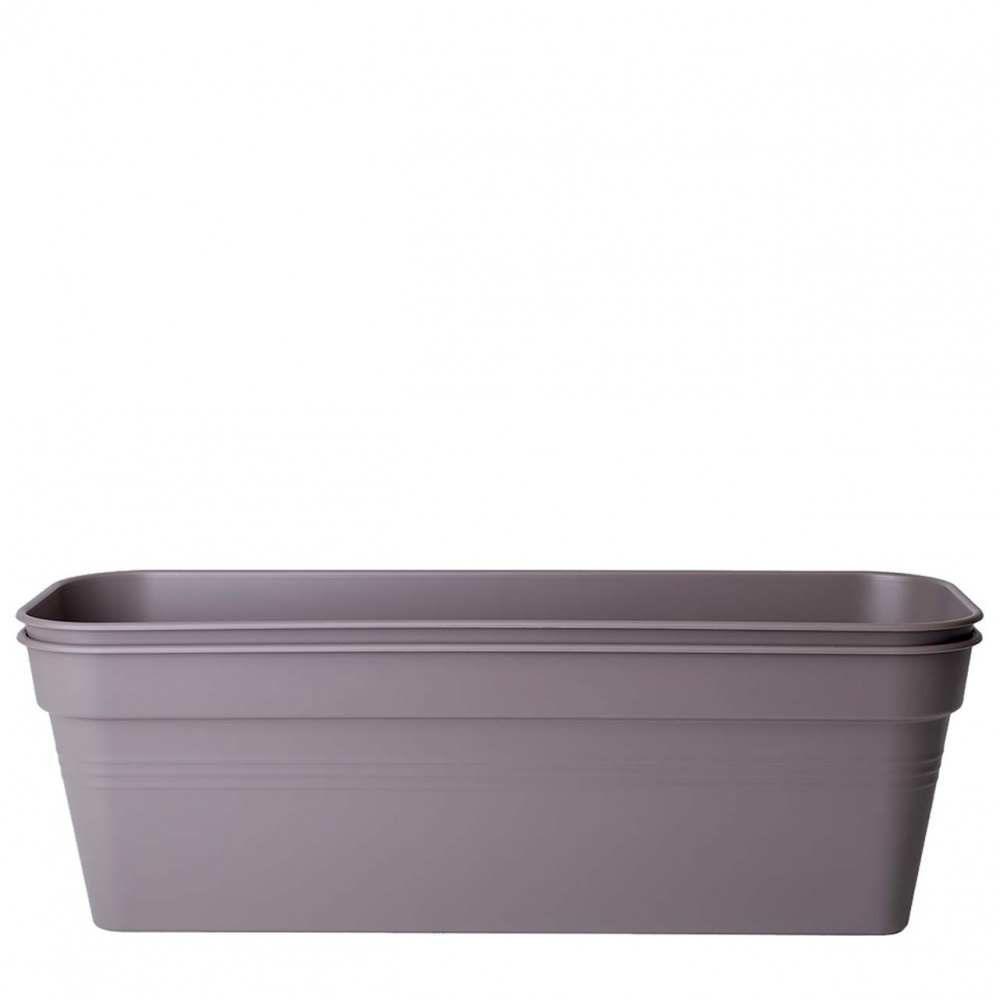 Вазон Алеана Глория балконный 50х18 см комплект 2 шт. прямоугольный 9 л капучино