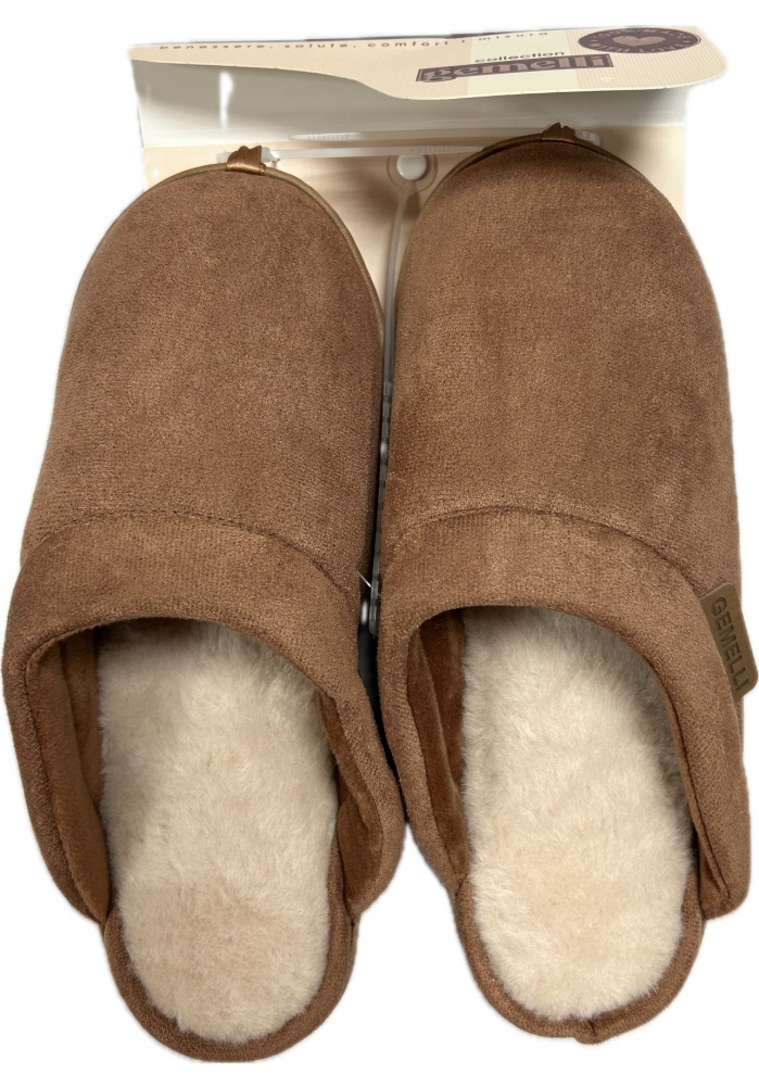 Капці домашні Gemelli Замша р.38/39 медовий