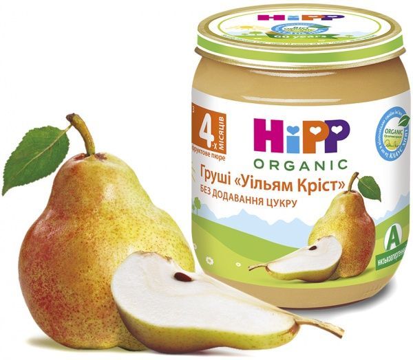 Пюре Hipp Груші Уільям Кріст 125 г 9062300102083 