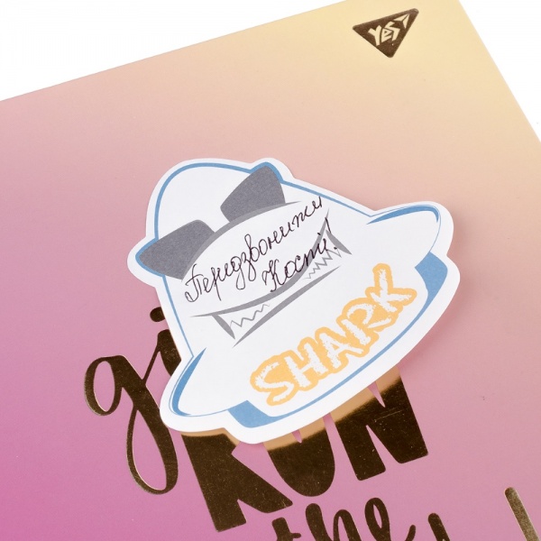Бумага самоклеящаяся фигурная Shark 104x93 мм 40 лист. 170250 YES