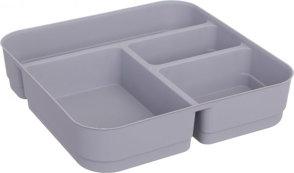 Ящик-органайзер для хранения Gondol Plastic Sewing Box серый 110x250x