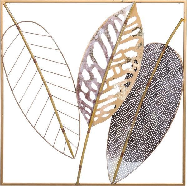 Декор настенный Lili 50,2x50,2 см золотистый 