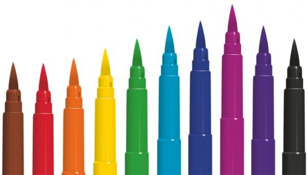 Фломастеры Brush 10 цветов 65610PTR Colorino