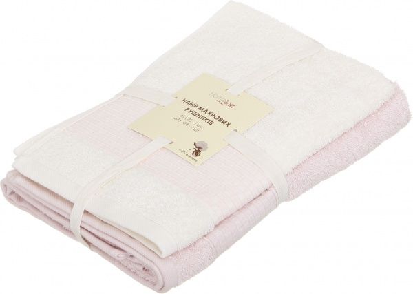 Набір рушників Jazz 2 шт. кремово-рожевий Homeline 