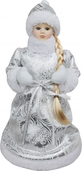 Декоративна фігура Снігуронька в бузковій шубі 33 см 