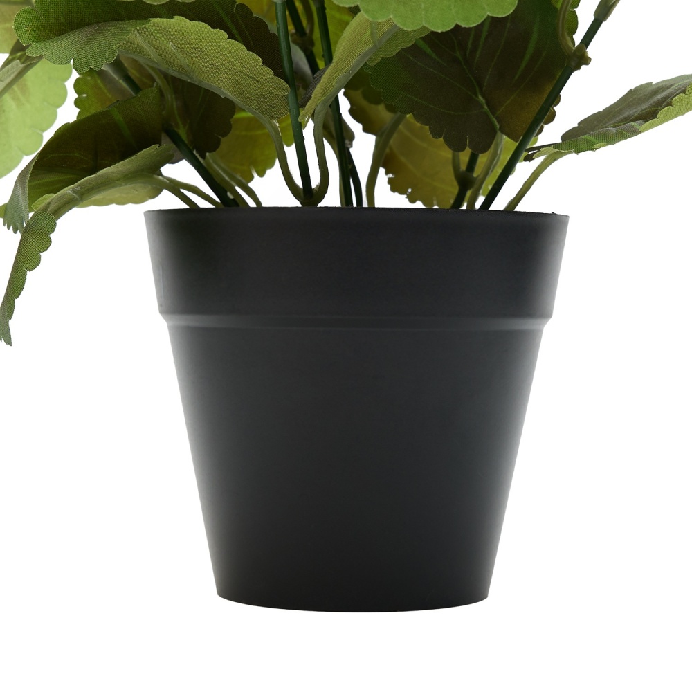 Цветок искусственный Фиалка 24 см в горшочке фиолетовая Девилон