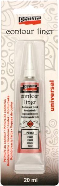 Контур универсальный розовый с блестками 14118 1 цветов 20 мл