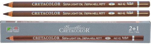 Набор карандашей Сепия масляная светлая 3 шт. Cretacolor