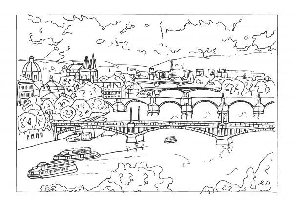 Скетчбук Прага А4 10 лист. 1В1522 Аркуш