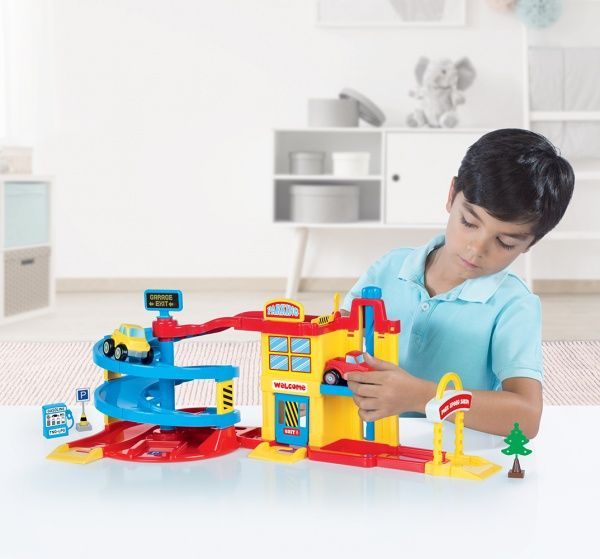 Гараж Dolu для машинок с механическим лифтом 5152