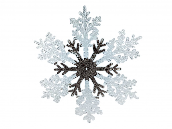 Декорація новорічна Сніжинка E09015 31 см 