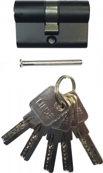 Цилиндр Linde A6P 25x25 ключ-ключ 50 мм черный