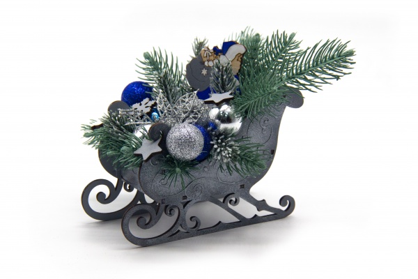 Декорация новогодняя Сани № 26 3888 